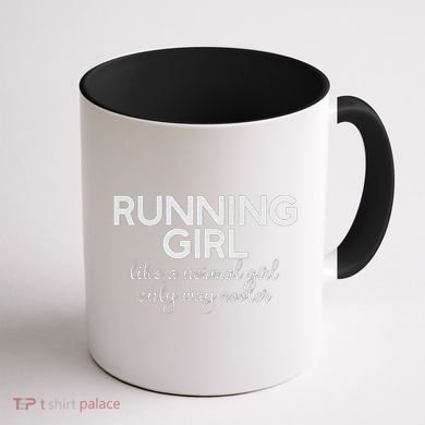 Running Girl Coffee Mug back
