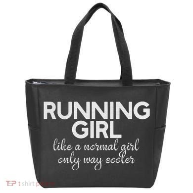Running Girl Tote Bag