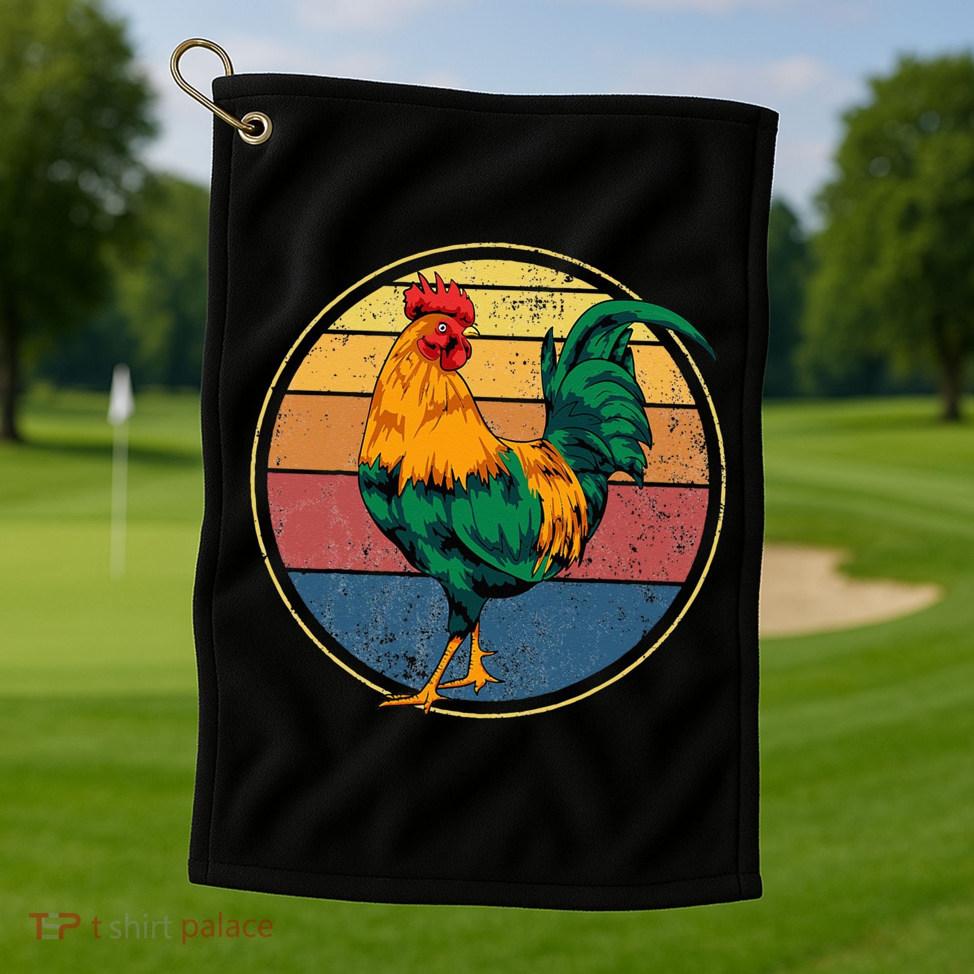 Rooster Gift Golf Towel
