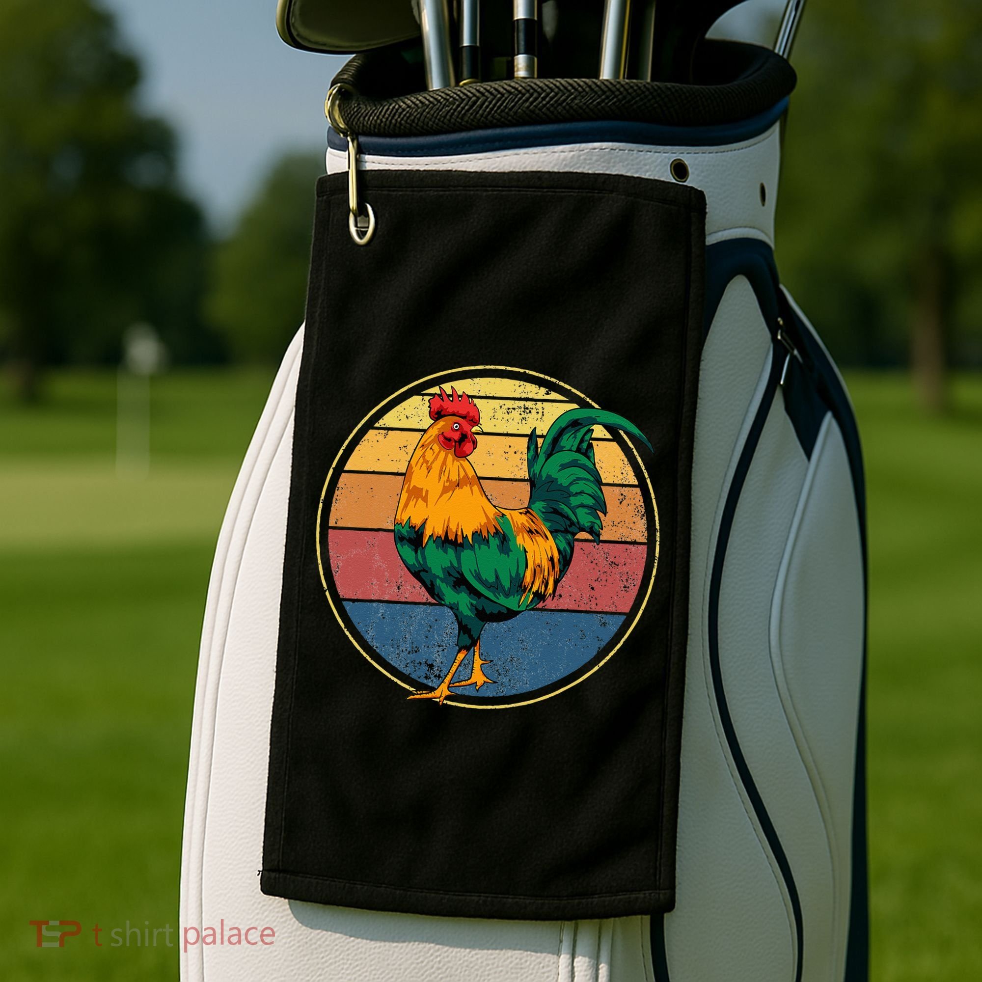 Rooster Gift Golf Towel