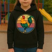 Rooster Gift Kids Hoodie thumb 3