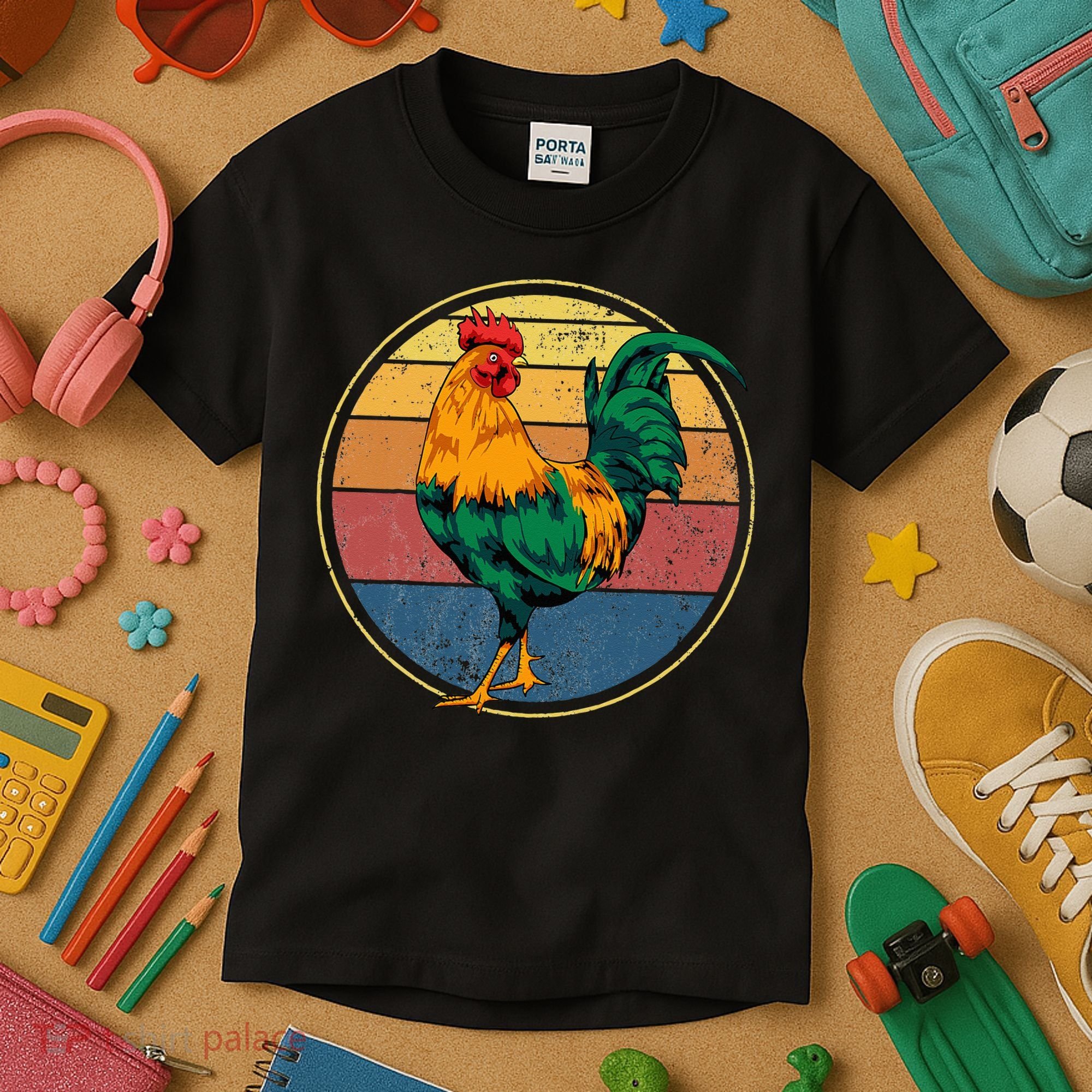 Rooster Gift Kids T-Shirt
