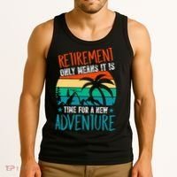 Retirement Gift Retired New Adventure Tank Top thumb 3