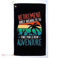 Retirement Gift Retired New Adventure Golf Towel thumb 0