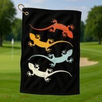 Reptile Gecko Golf Towel thumb 1