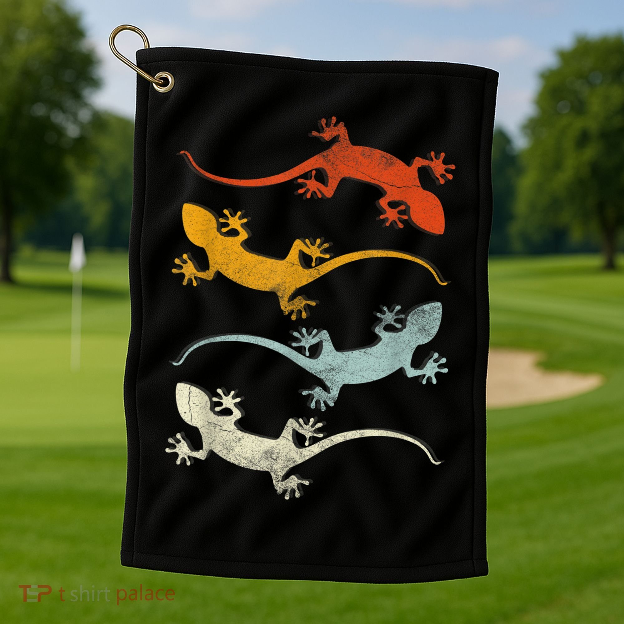 Reptile Gecko Golf Towel