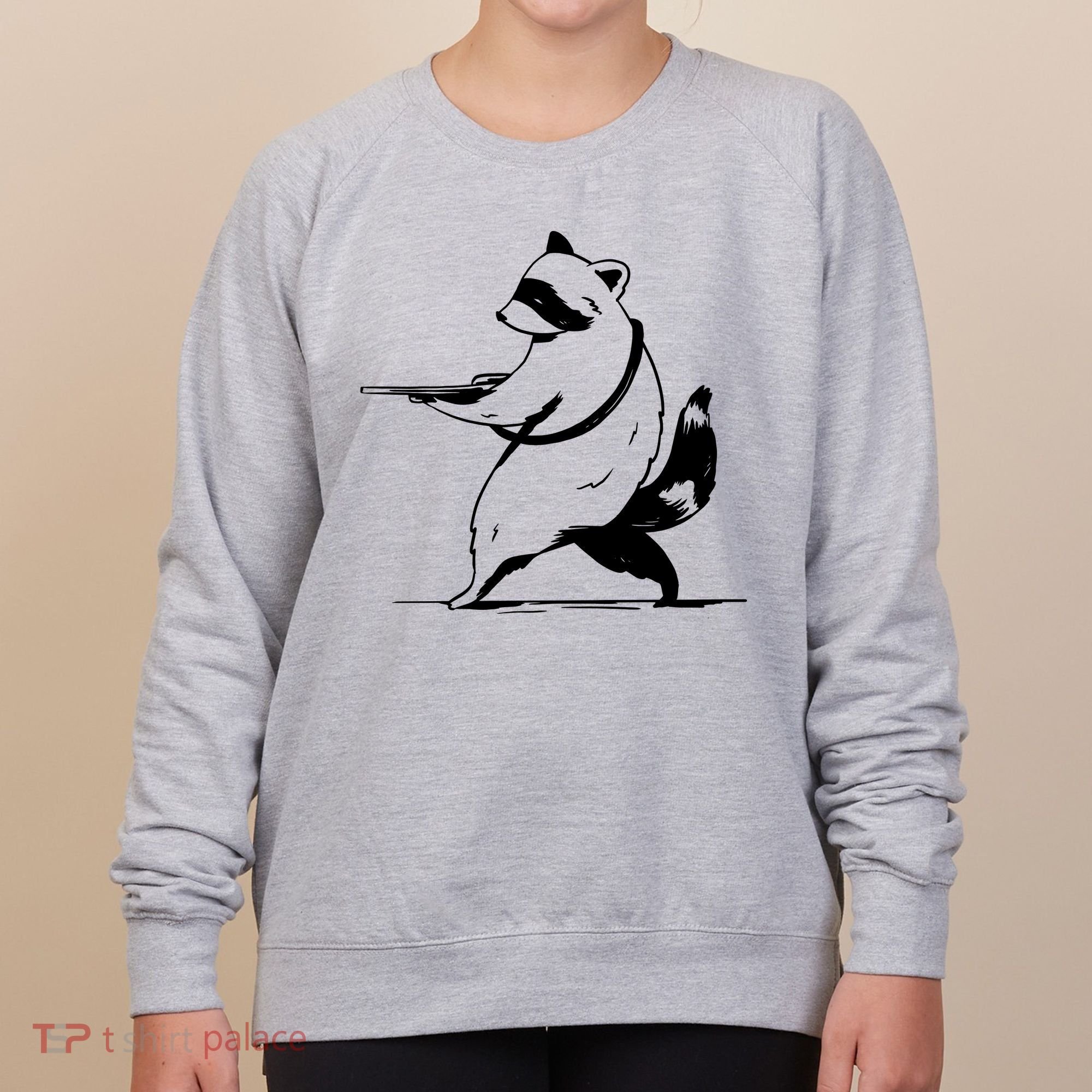 Raccoon Gun Women's Sweatshirt