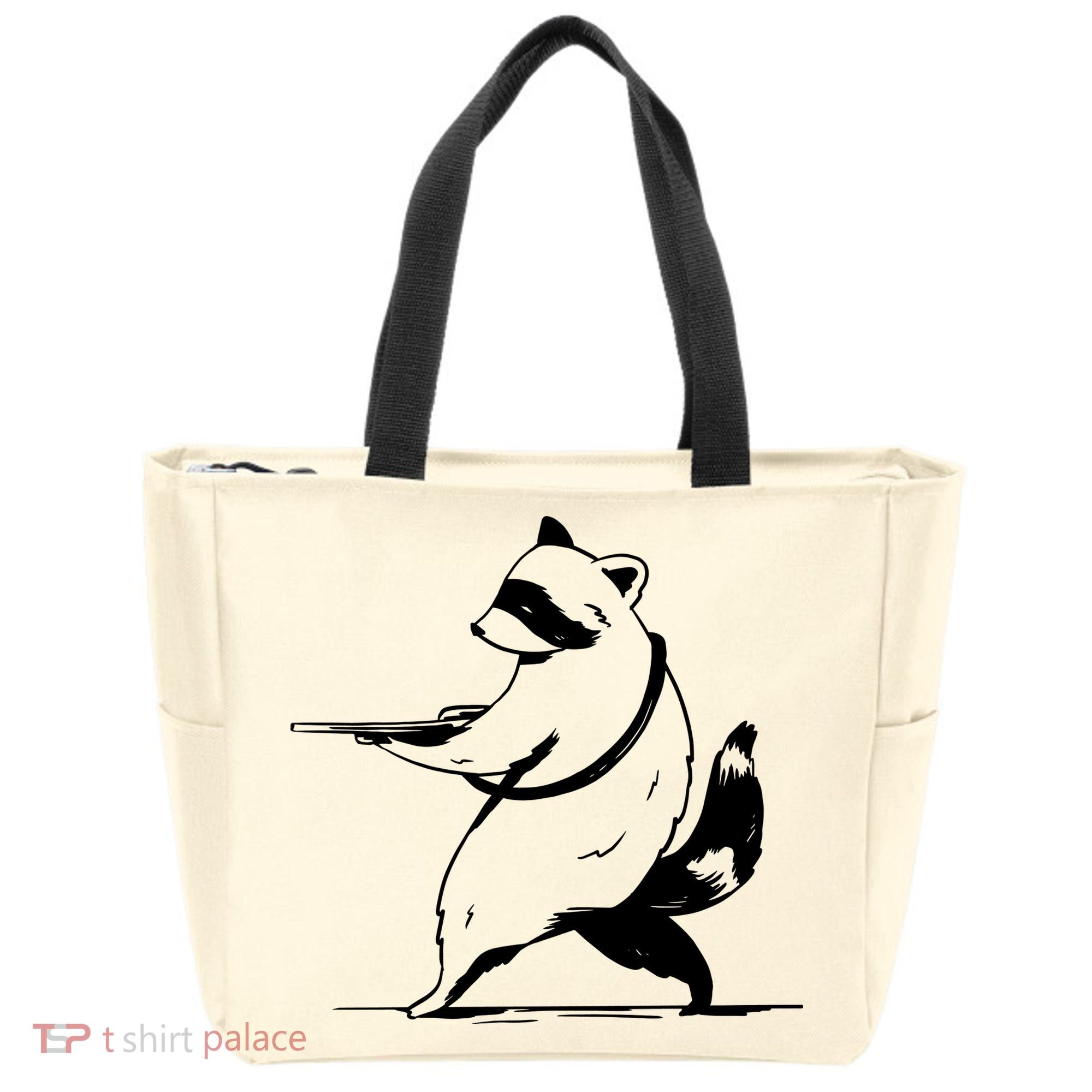 Raccoon Gun Tote Bag