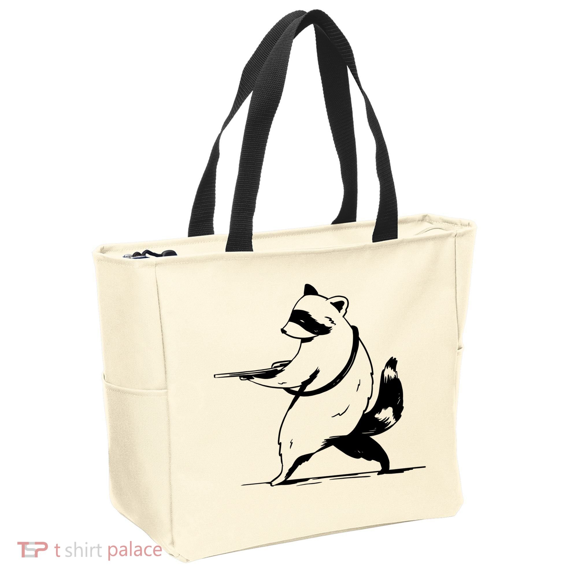 Raccoon Gun Tote Bag