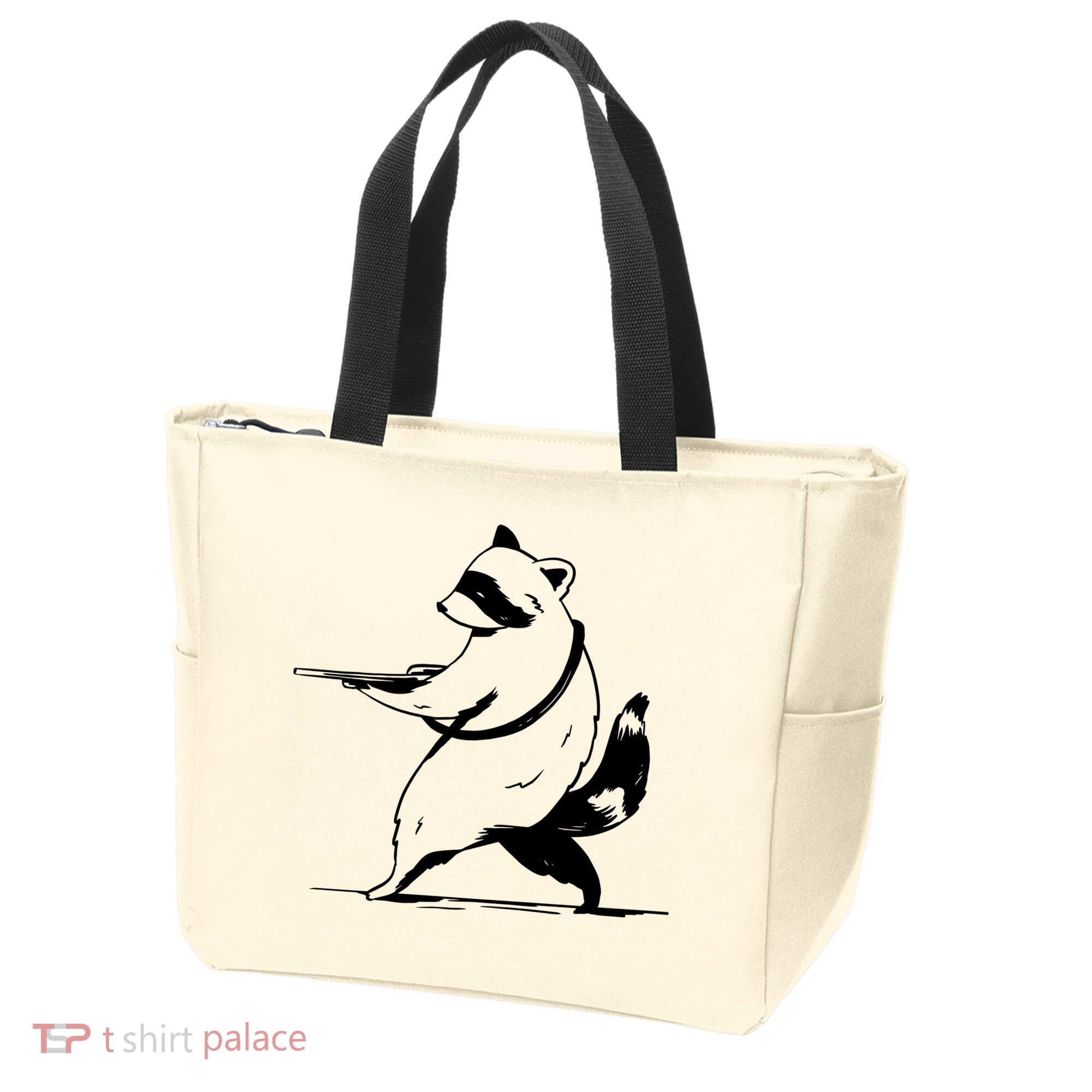 Raccoon Gun Tote Bag