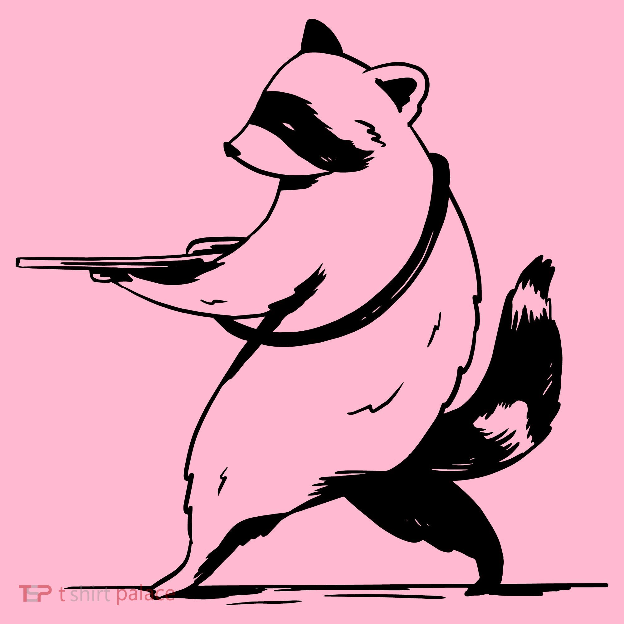 Raccoon Gun Coaster