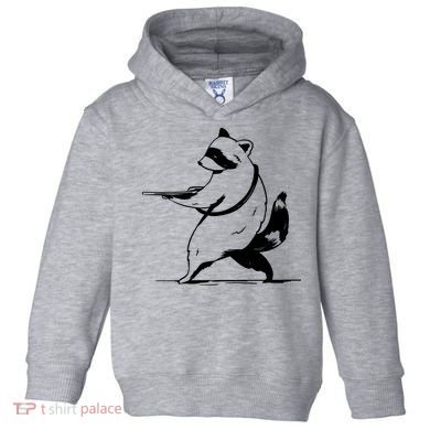 Raccoon Gun Toddler Hoodie