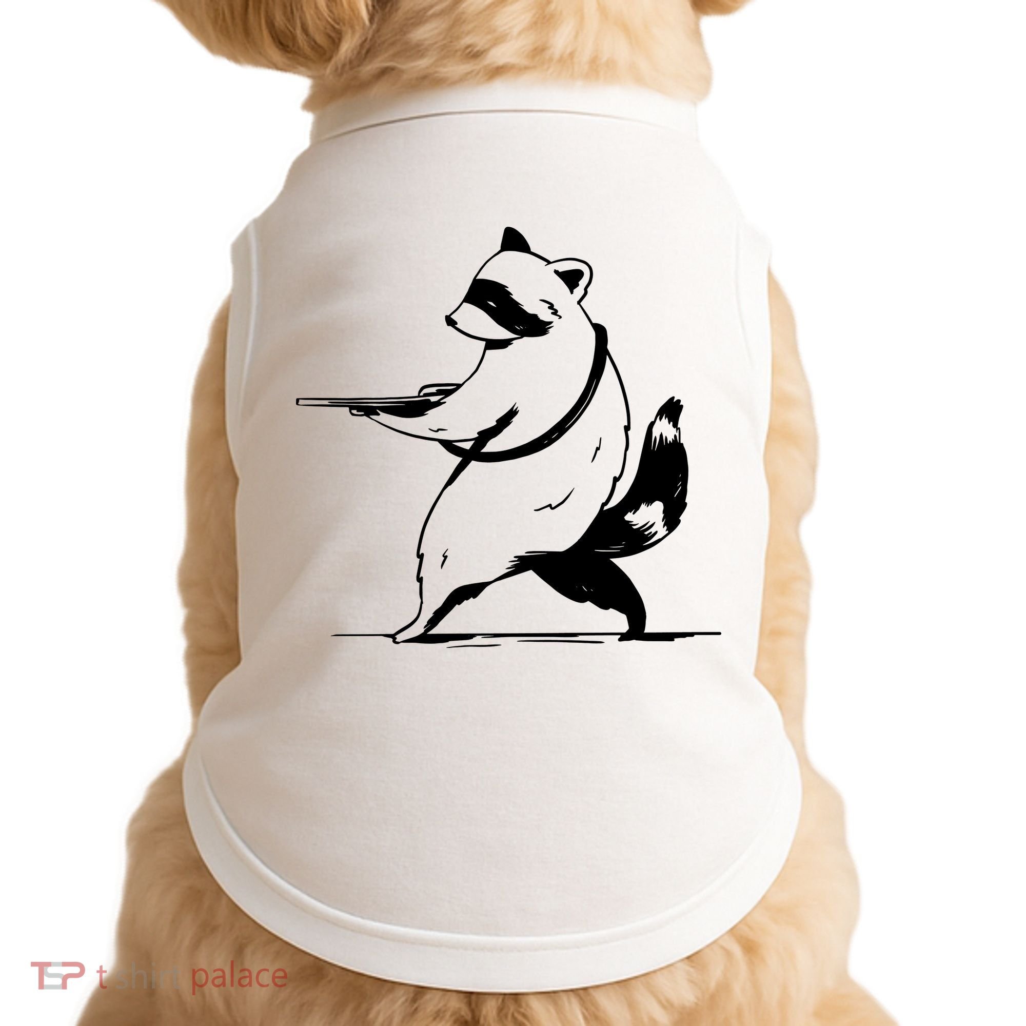 Raccoon Gun Doggie Tank