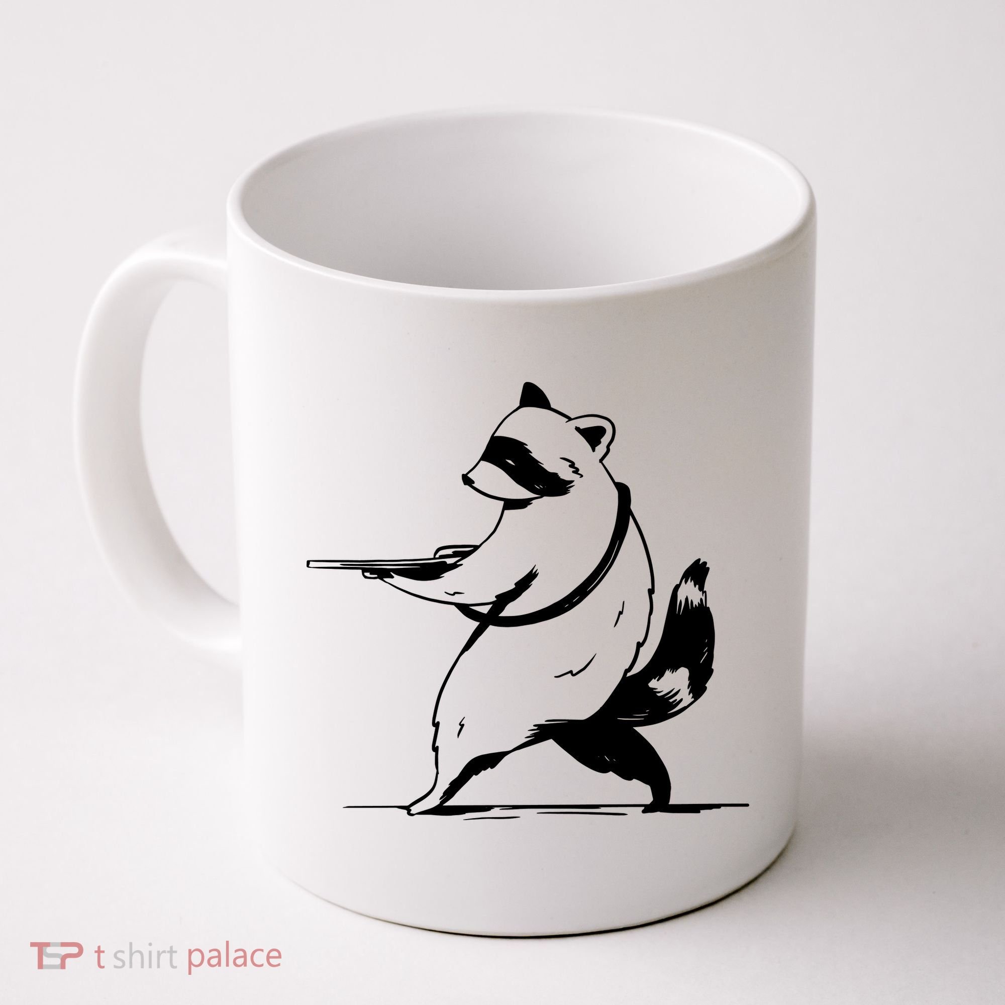 Raccoon Gun Coffee Mug