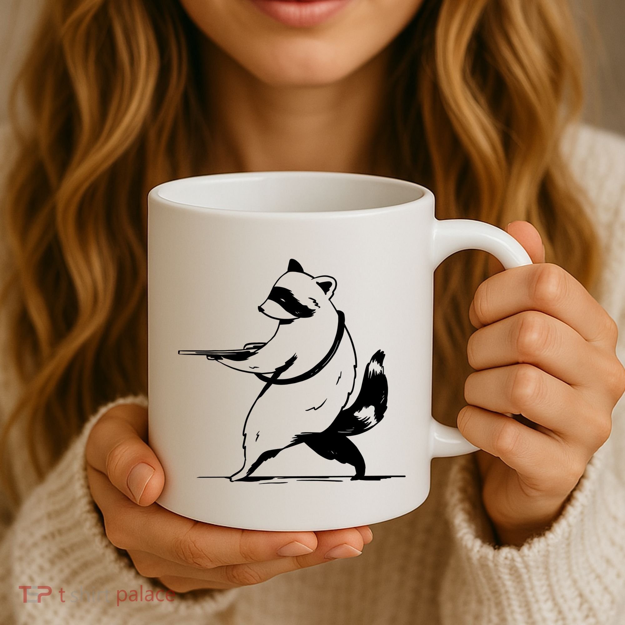 Raccoon Gun Coffee Mug