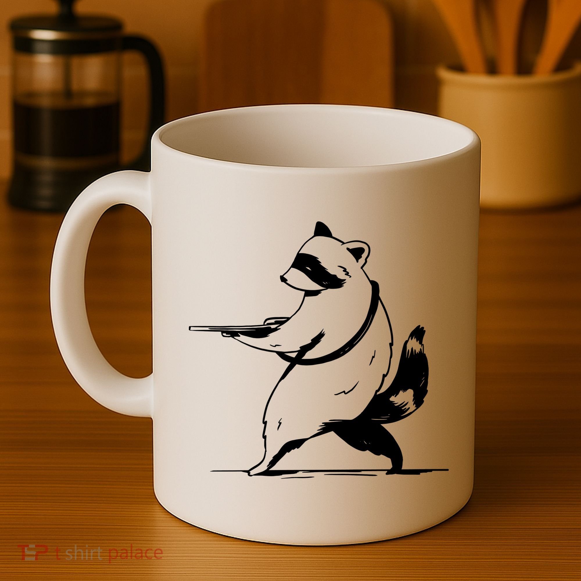 Raccoon Gun Coffee Mug