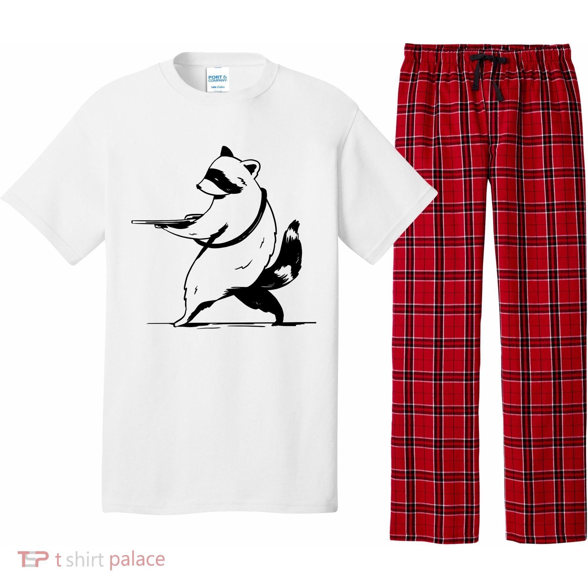 Raccoon Gun Pajama Set