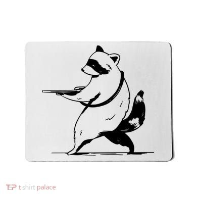 Raccoon Gun Mousepad