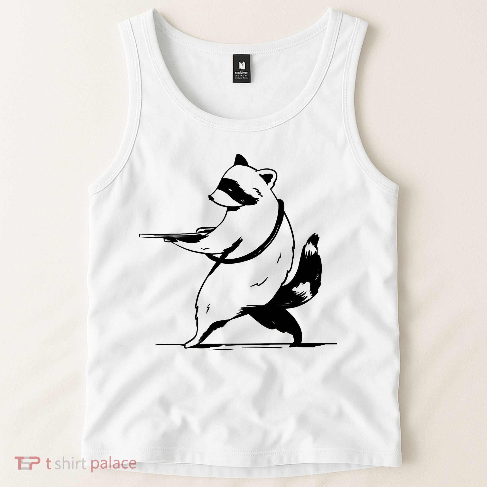 Raccoon Gun Tank Top