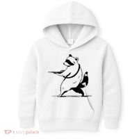 Raccoon Gun Kids Hoodie thumb 0