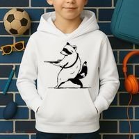 Raccoon Gun Kids Hoodie thumb 2