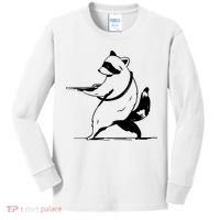 Raccoon Gun Kids Long Sleeve Shirt thumb 0