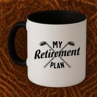 Retired Golfing Retirement Plan Coffee Mug thumb 2