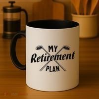 Retired Golfing Retirement Plan Coffee Mug thumb 4