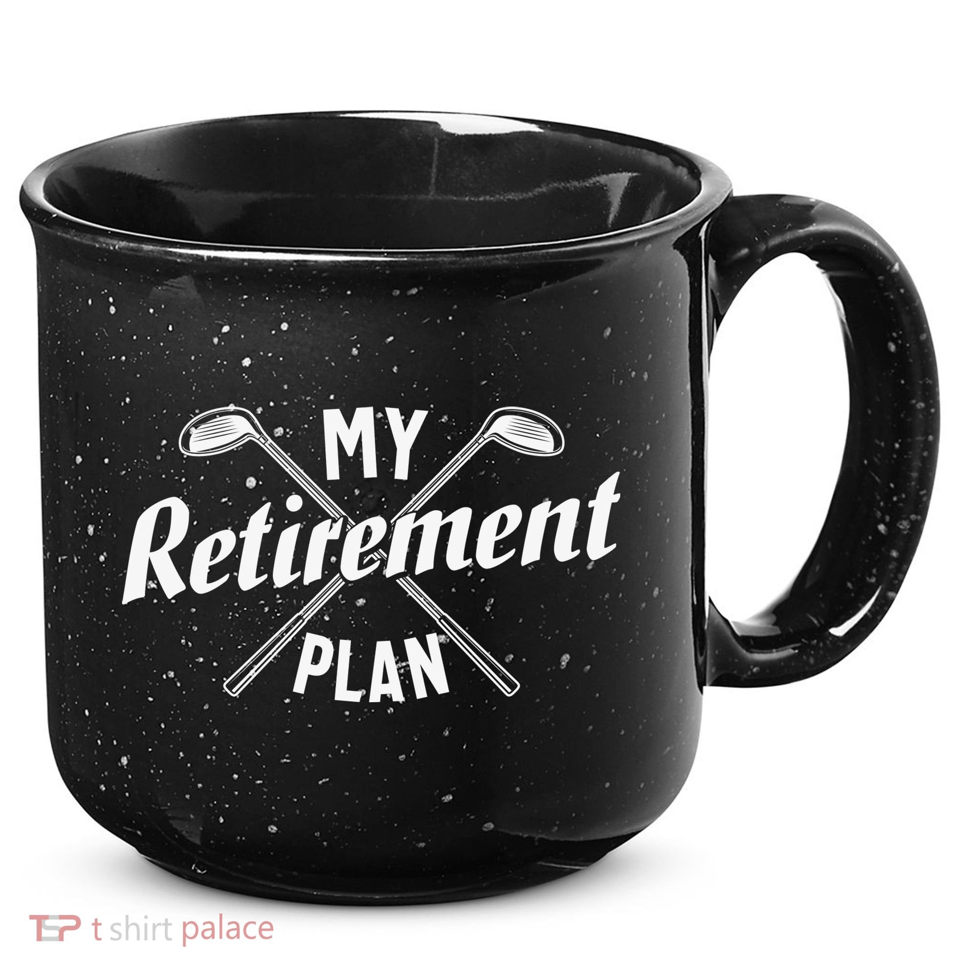 Retired Golfing Retirement Plan 15oz Campfire Ceramic Mug
