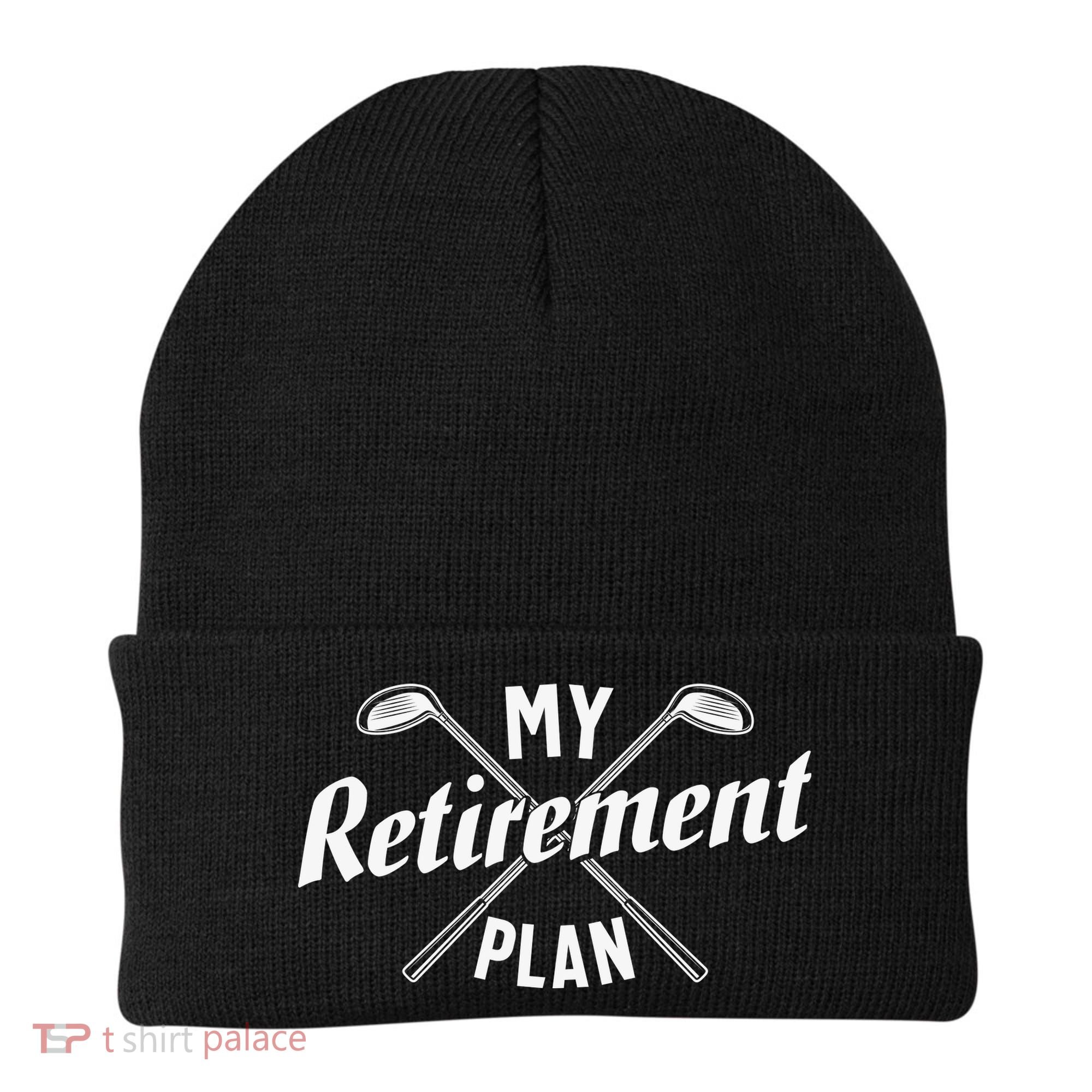 Retired Golfing Retirement Plan Beanie