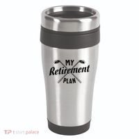 Retired Golfing Retirement Plan 16oz Travel Tumbler thumb 0