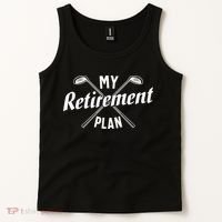 Retired Golfing Retirement Plan Tank Top thumb 2