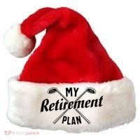 Retired Golfing Retirement Plan Santa Hat thumb 0