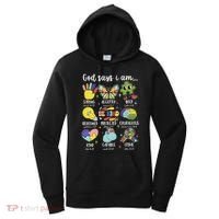 Retro God Says I Am Autism Be Kind Puzzle Autism Awareness Gift Women's Hoodie thumb 0