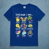Retro God Says I Am Autism Be Kind Puzzle Autism Awareness Gift T-Shirt thumb 5