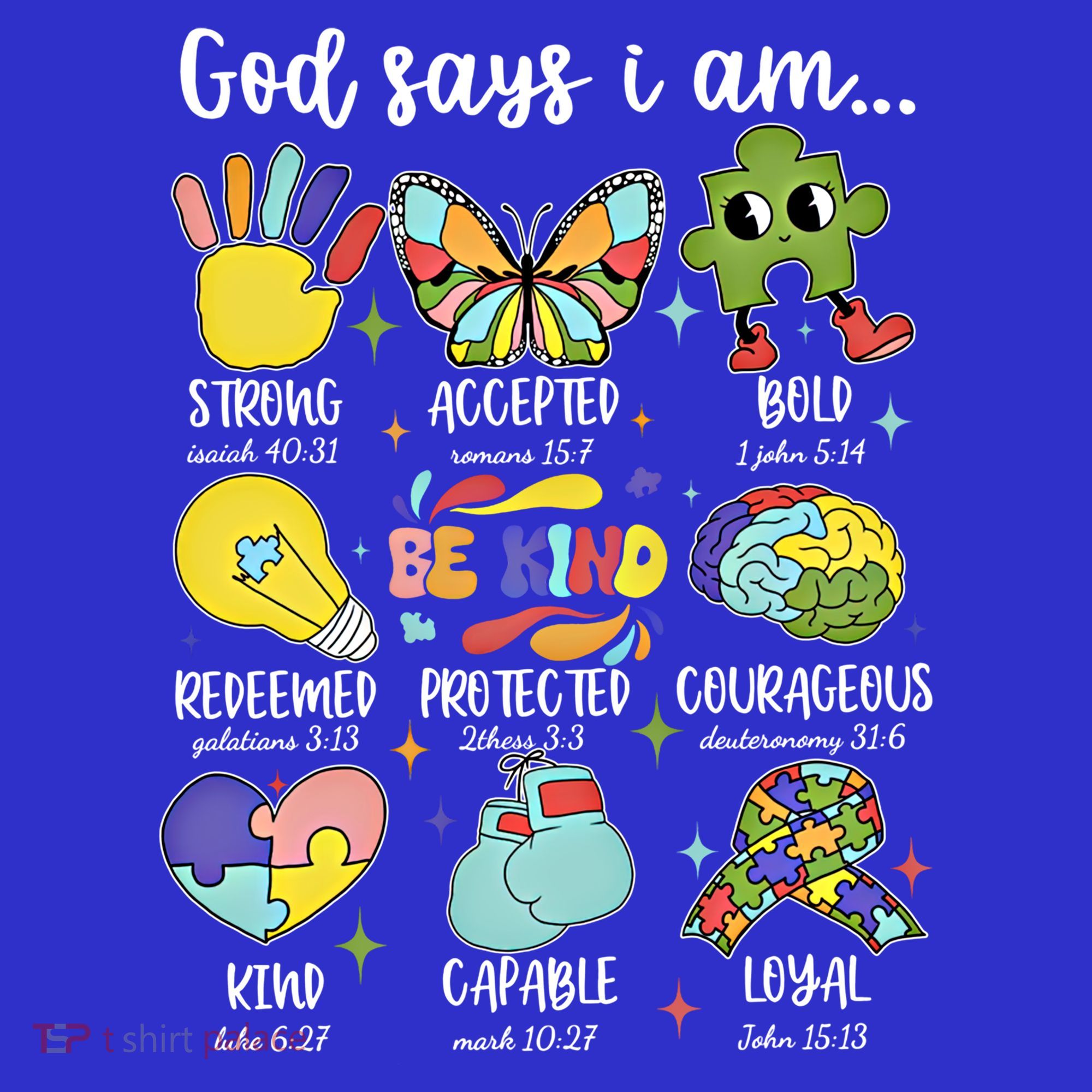 Retro God Says I Am Autism Be Kind Puzzle Autism Awareness Gift Women's Tank Top