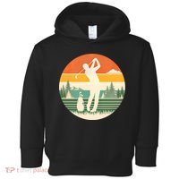 Retro Golf Sunset Golfing Golfer Toddler Hoodie thumb 0
