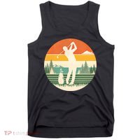 Retro Golf Sunset Golfing Golfer Tank Top thumb 0
