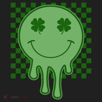 Retro Groovy St Patricks Smiley Women's Sweatshirt thumb 2