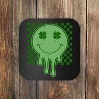 Retro Groovy St Patricks Smiley Coaster thumb 0