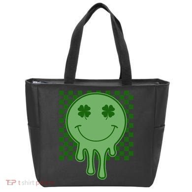 Retro Groovy St Patricks Smiley Tote Bag