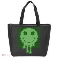 Retro Groovy St Patricks Smiley Tote Bag thumb 0
