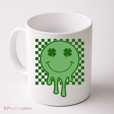 Retro Groovy St Patricks Smiley Coffee Mug