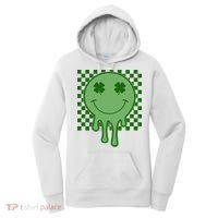Retro Groovy St Patricks Smiley Women's Hoodie thumb 0