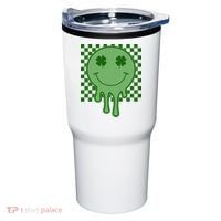 Retro Groovy St Patricks Smiley Tumbler thumb 0