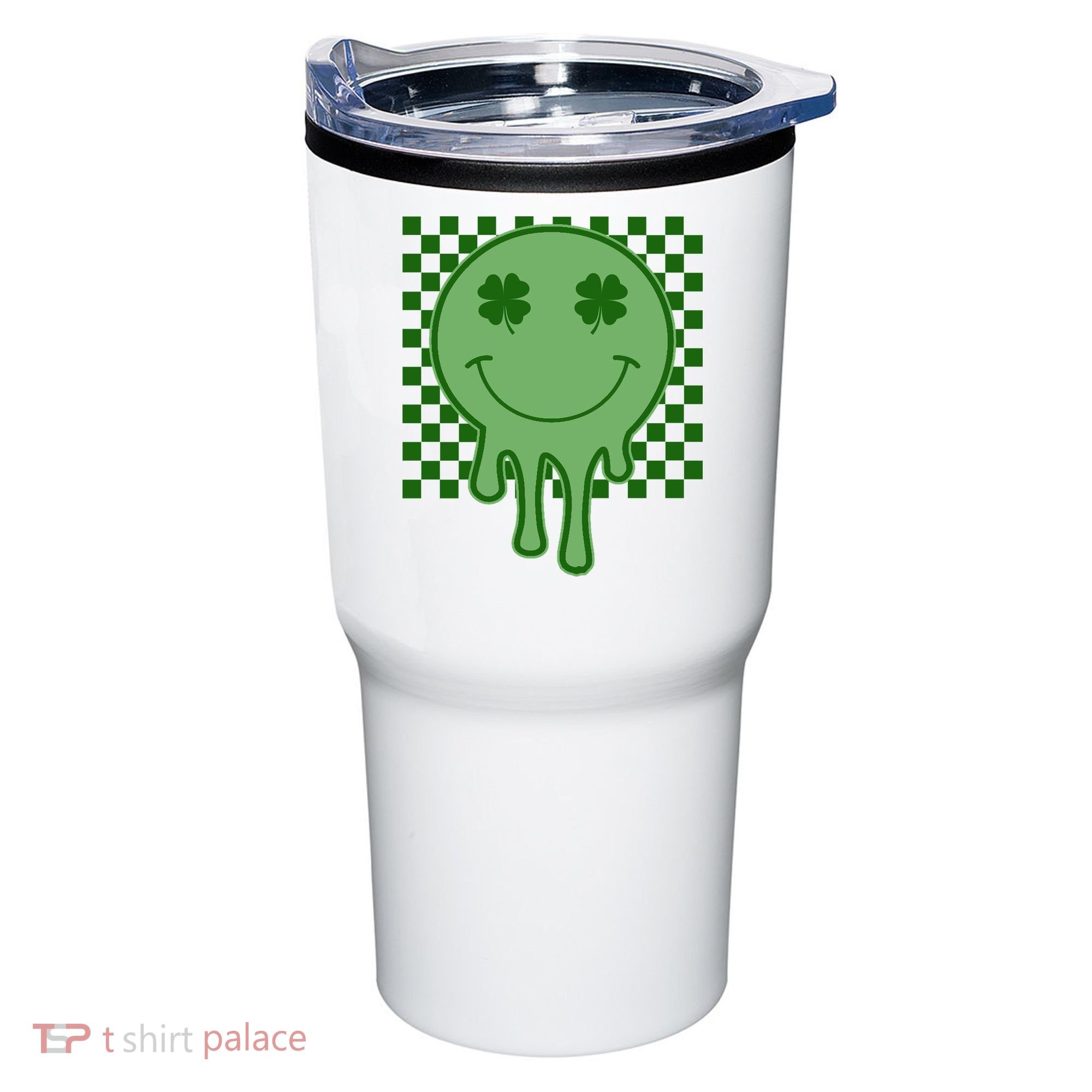 Retro Groovy St Patricks Smiley Tumbler