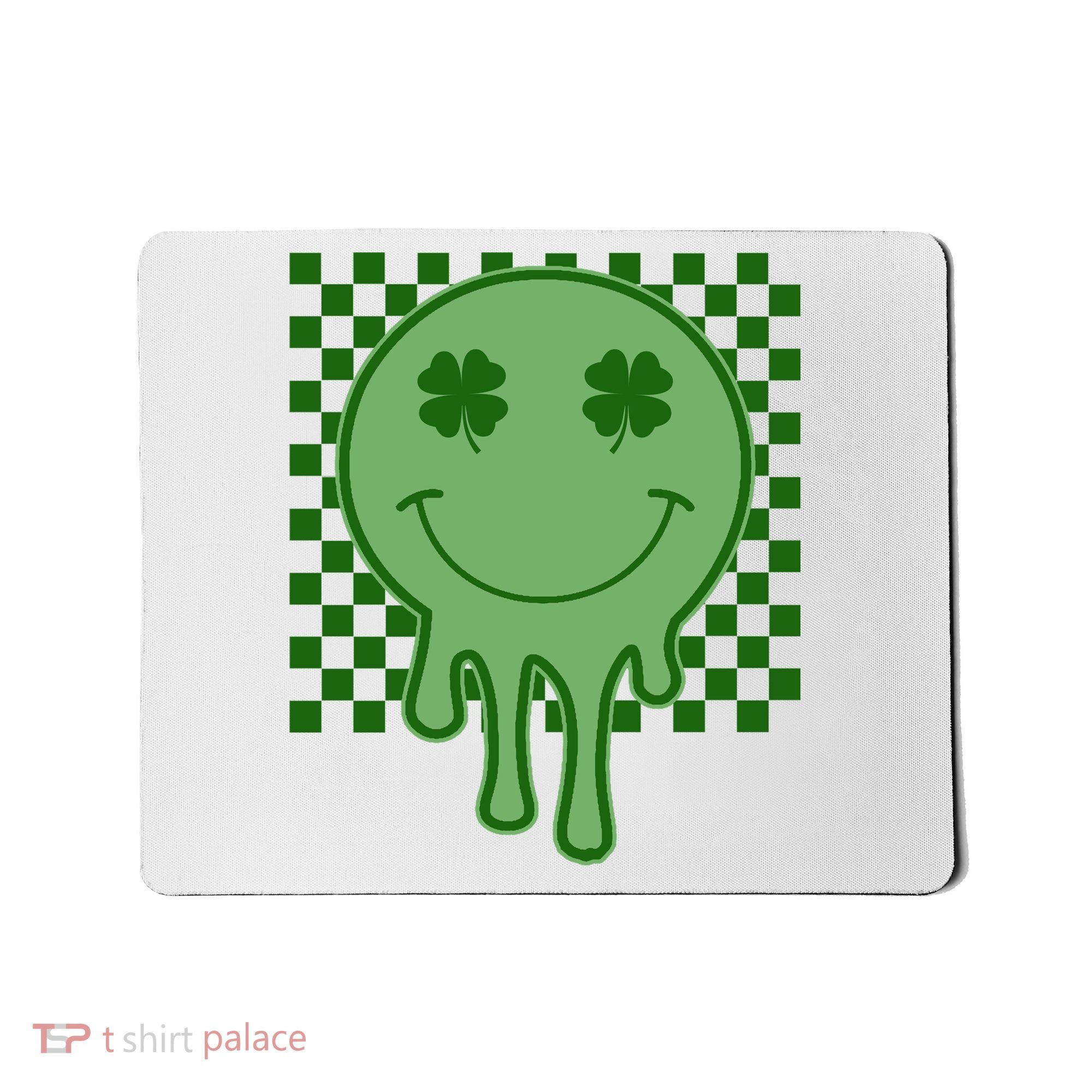 Retro Groovy St Patricks Smiley Mousepad