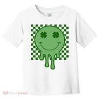 Retro Groovy St Patricks Smiley Toddler T-Shirt thumb 0
