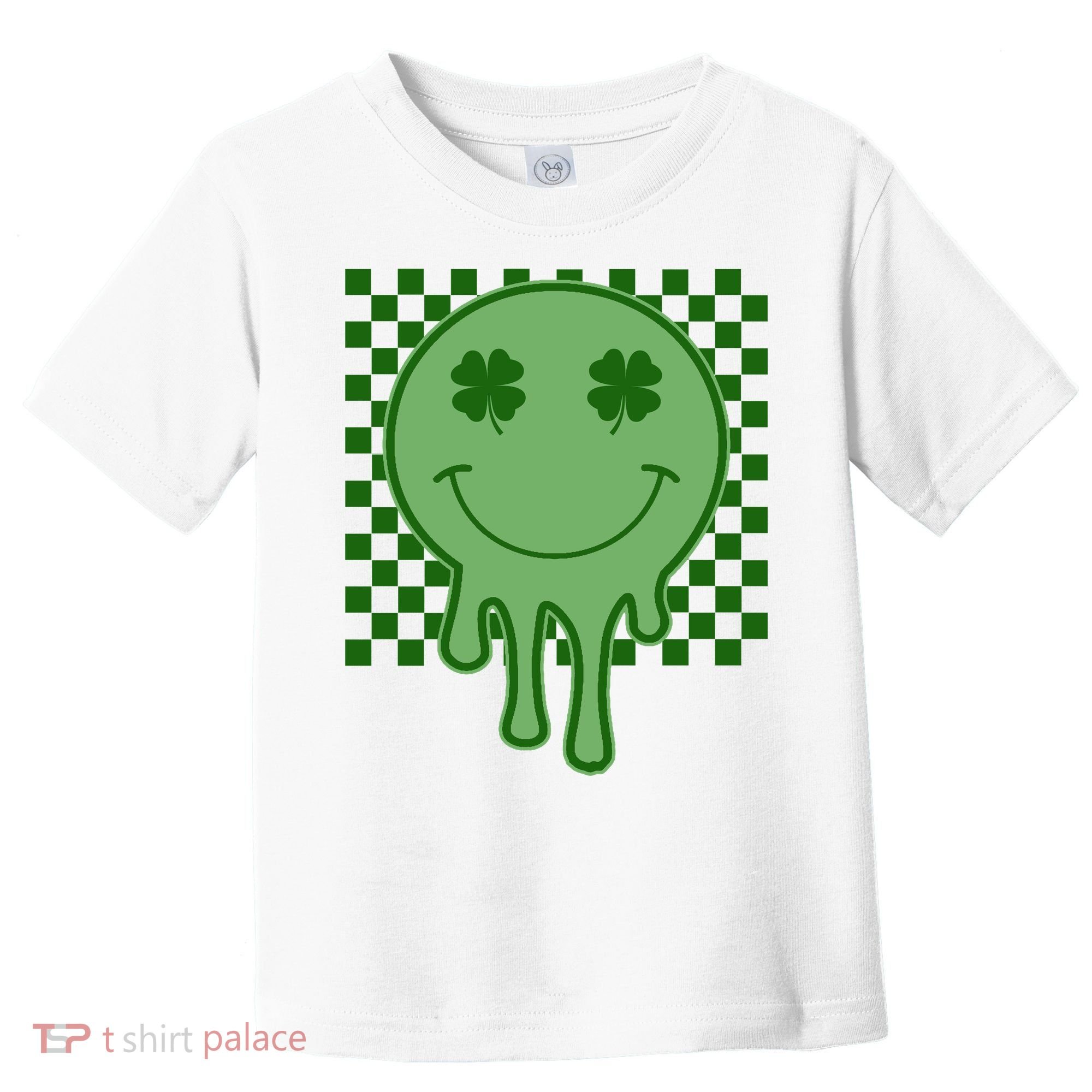 Retro Groovy St Patricks Smiley Toddler T-Shirt