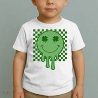 Retro Groovy St Patricks Smiley Toddler T-Shirt thumb 2